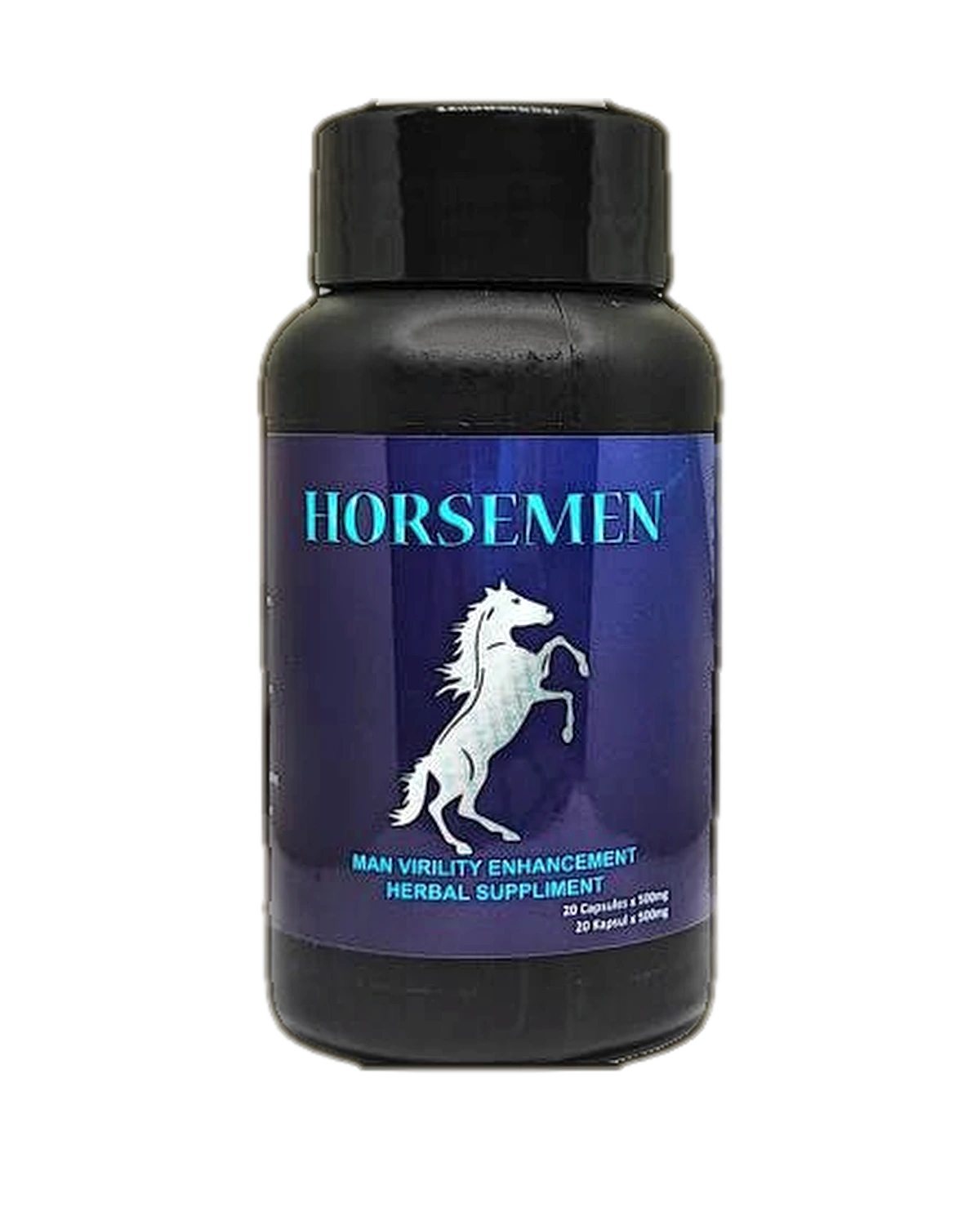 Horsemen Man Virility Enhancement Herbal Supplement — 20 Capsules x 500mg Official Onyxman Malaysia Bottle (RM 159)